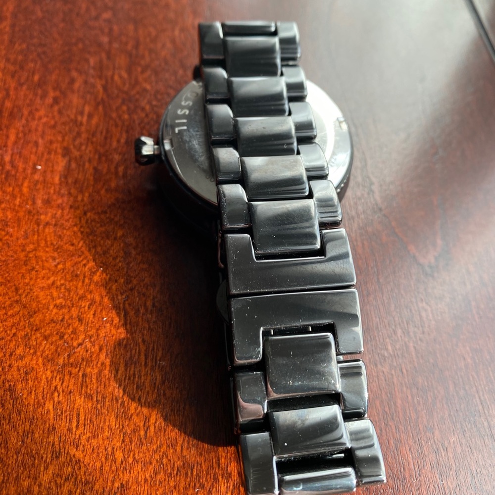 FOSSIL black ceramic watch - Picture 3 of 4